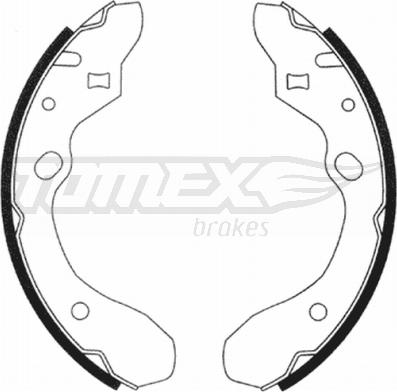 TOMEX brakes TX 20-91 - Bremžu loku komplekts autodraugiem.lv