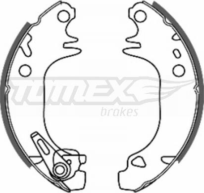 TOMEX brakes TX 20-44 - Bremžu loku komplekts autodraugiem.lv