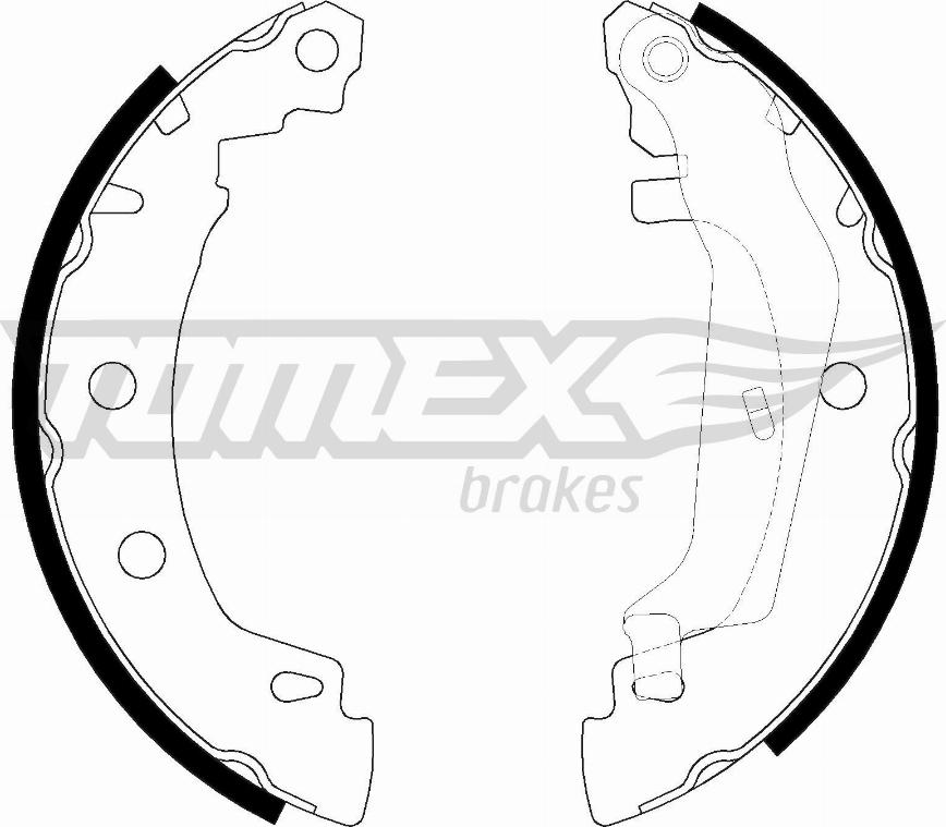 TOMEX brakes TX 20-43 - Bremžu loku komplekts autodraugiem.lv