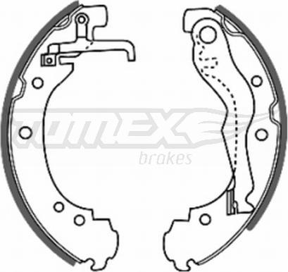 TOMEX brakes TX 20-47 - Bremžu loku komplekts autodraugiem.lv