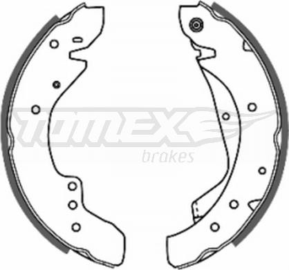 TOMEX brakes TX 20-59 - Bremžu loku komplekts autodraugiem.lv