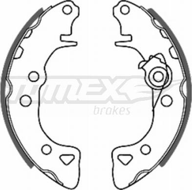 TOMEX brakes TX 20-55 - Bremžu loku komplekts autodraugiem.lv