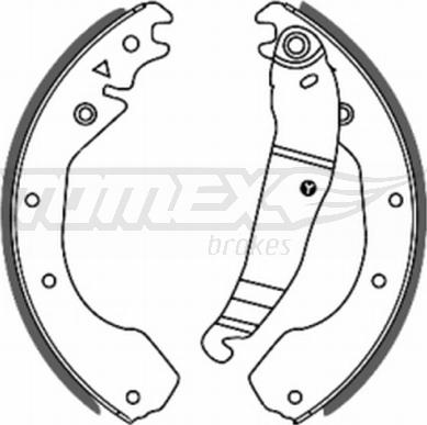 TOMEX brakes TX 20-56 - Bremžu loku komplekts autodraugiem.lv