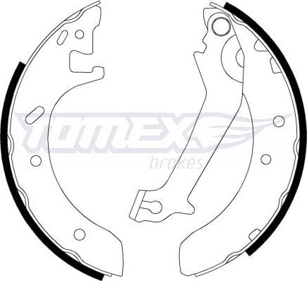 TOMEX brakes TX 20-51 - Bremžu loku komplekts autodraugiem.lv