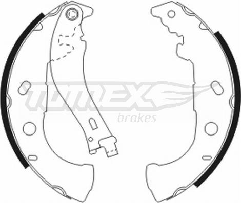 TOMEX brakes TX 20-52 - Bremžu loku komplekts autodraugiem.lv