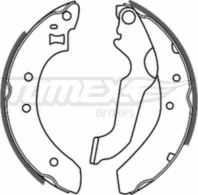 TOMEX brakes TX 20-61 - Bremžu loku komplekts autodraugiem.lv