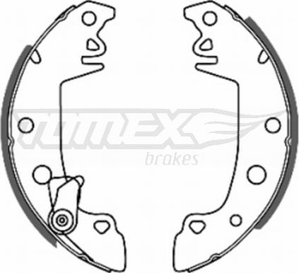 TOMEX brakes TX 20-68 - Bremžu loku komplekts autodraugiem.lv