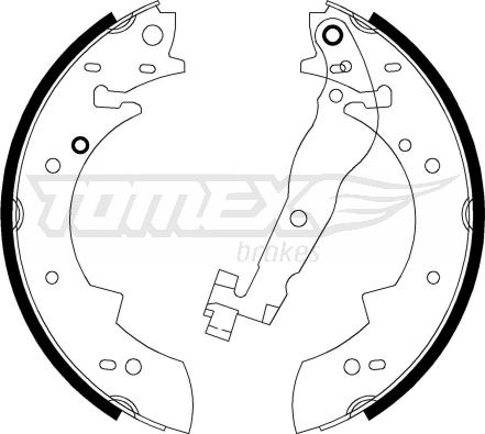 TOMEX brakes TX 20-62 - Bremžu loku komplekts autodraugiem.lv