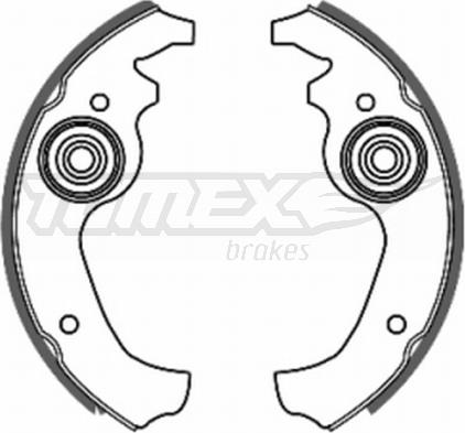 TOMEX brakes TX 20-02 - Bremžu loku komplekts autodraugiem.lv