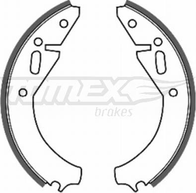 TOMEX brakes TX 20-07 - Bremžu loku komplekts autodraugiem.lv