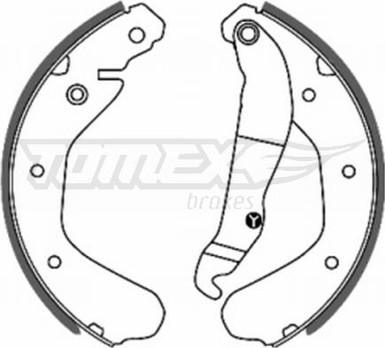 TOMEX brakes TX 20-15 - Bremžu loku komplekts autodraugiem.lv