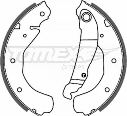 TOMEX brakes TX 20-16 - Bremžu loku komplekts autodraugiem.lv