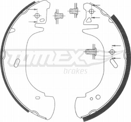 TOMEX brakes TX 20-89 - Bremžu loku komplekts autodraugiem.lv