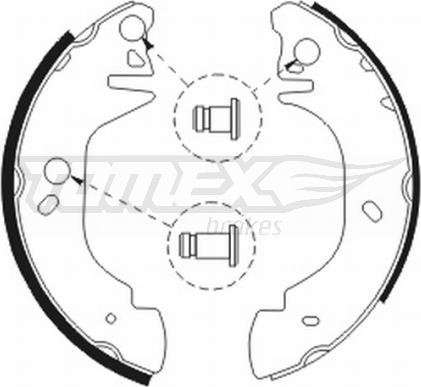 TOMEX brakes TX 20-81 - Bremžu loku komplekts autodraugiem.lv