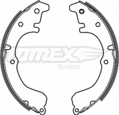 TOMEX brakes TX 20-39 - Bremžu loku komplekts autodraugiem.lv