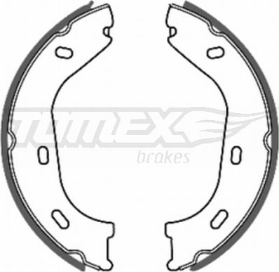 TOMEX brakes TX 20-36 - Bremžu loku komplekts autodraugiem.lv