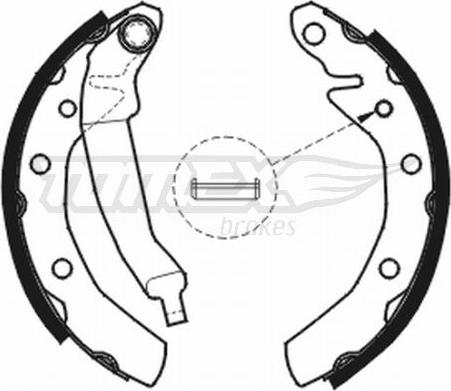 TOMEX brakes TX 20-31 - Bremžu loku komplekts autodraugiem.lv