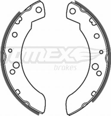 TOMEX brakes TX 20-33 - Bremžu loku komplekts autodraugiem.lv