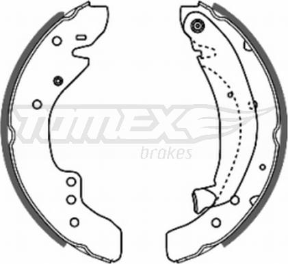 TOMEX brakes TX 20-29 - Bremžu loku komplekts autodraugiem.lv