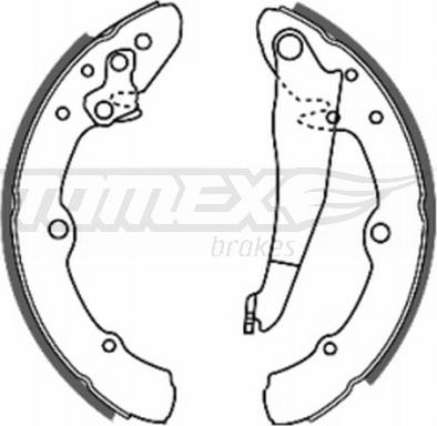 TOMEX brakes TX 20-25 - Bremžu loku komplekts autodraugiem.lv