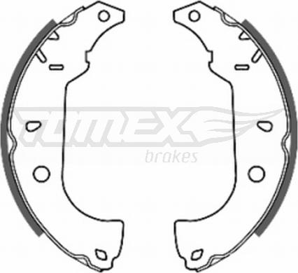 TOMEX brakes TX 20-26 - Bremžu loku komplekts autodraugiem.lv