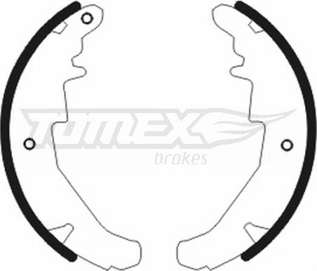 TOMEX brakes TX 20-76 - Bremžu loku komplekts autodraugiem.lv