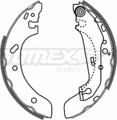 TOMEX brakes TX 20-73 - Bremžu loku komplekts autodraugiem.lv