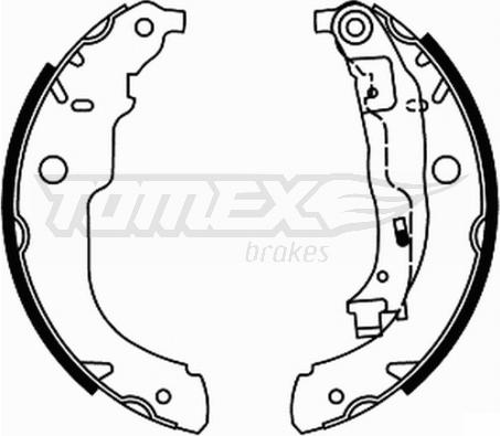 TOMEX brakes TX 21-96 - Bremžu loku komplekts autodraugiem.lv