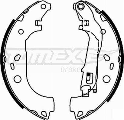 TOMEX brakes TX 21-98 - Bremžu loku komplekts autodraugiem.lv