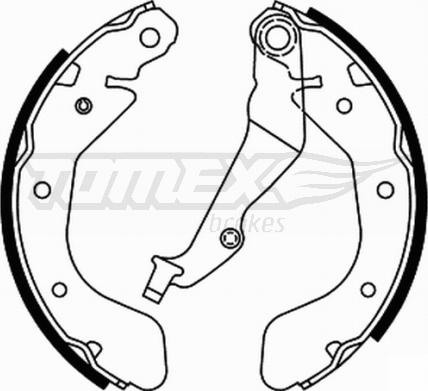 TOMEX brakes TX 21-93 - Bremžu loku komplekts autodraugiem.lv