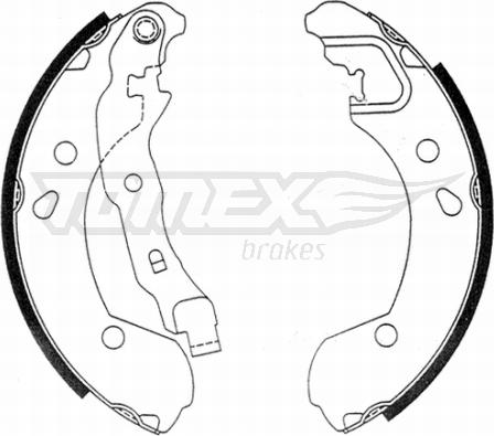 TOMEX brakes TX 21-48 - Bremžu loku komplekts autodraugiem.lv