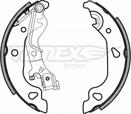 TOMEX brakes TX 21-59 - Bremžu loku komplekts autodraugiem.lv