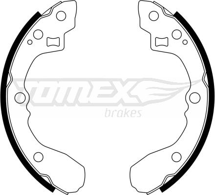 TOMEX brakes TX 21-63 - Bremžu loku komplekts autodraugiem.lv