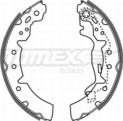 TOMEX brakes TX 21-06 - Bremžu loku komplekts autodraugiem.lv