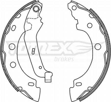 TOMEX brakes TX 21-00 - Bremžu loku komplekts autodraugiem.lv