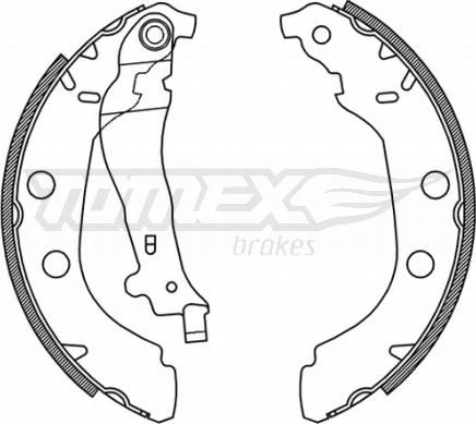 TOMEX brakes TX 21-15 - Bremžu loku komplekts autodraugiem.lv