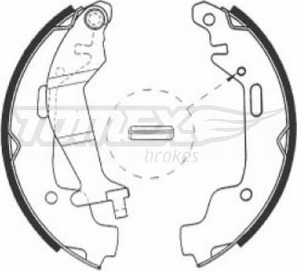 TOMEX brakes TX 21-10 - Bremžu loku komplekts autodraugiem.lv