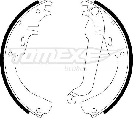 TOMEX brakes TX 21-11 - Bremžu loku komplekts autodraugiem.lv