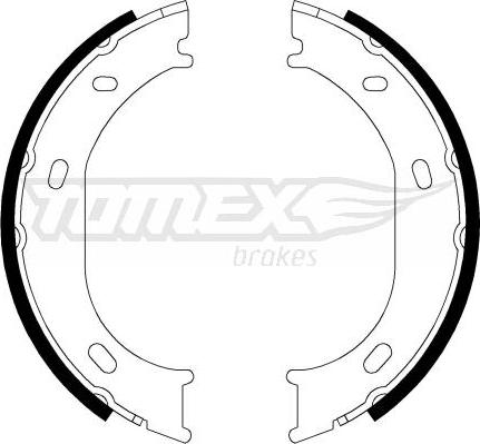 TOMEX brakes TX 21-17 - Bremžu loku komplekts autodraugiem.lv