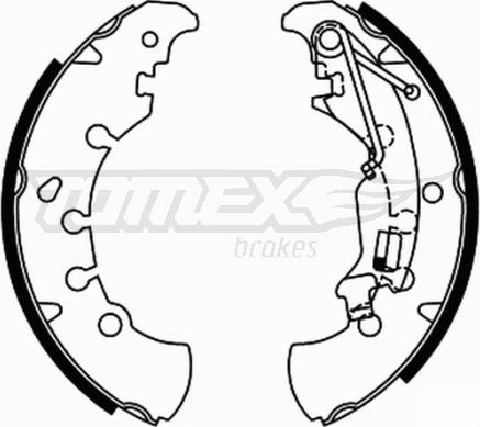 TOMEX brakes TX 21-84 - Bremžu loku komplekts autodraugiem.lv