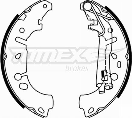 TOMEX brakes TX 21-85 - Bremžu loku komplekts autodraugiem.lv