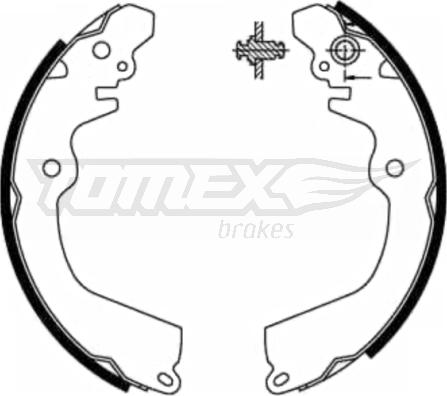 TOMEX brakes TX 21-81 - Bremžu loku komplekts autodraugiem.lv