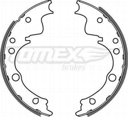 TOMEX brakes TX 21-39 - Bremžu loku komplekts autodraugiem.lv