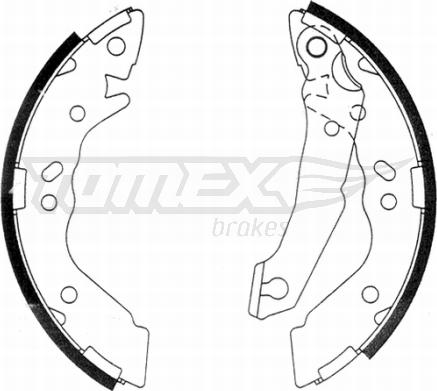 TOMEX brakes TX 21-36 - Bremžu loku komplekts autodraugiem.lv