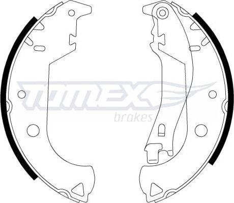 TOMEX brakes TX 21-30 - Bremžu loku komplekts autodraugiem.lv