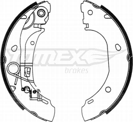 TOMEX brakes TX 21-31 - Bremžu loku komplekts autodraugiem.lv