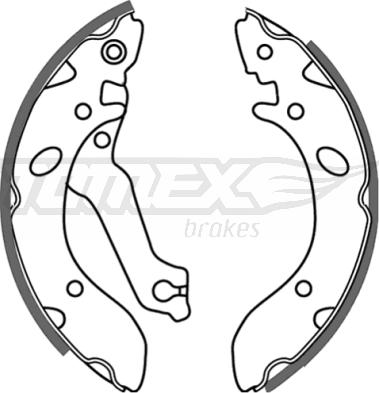 TOMEX brakes TX 21-38 - Bremžu loku komplekts autodraugiem.lv