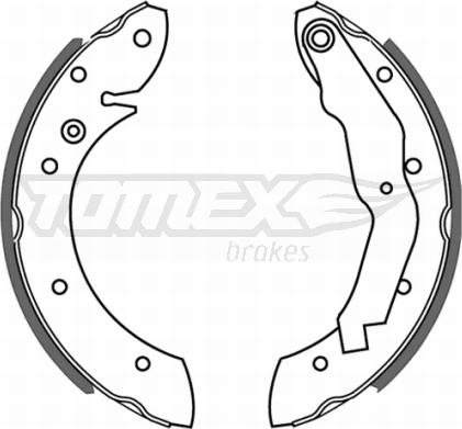 TOMEX brakes TX 21-33 - Bremžu loku komplekts autodraugiem.lv