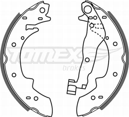 TOMEX brakes TX 21-22 - Bremžu loku komplekts autodraugiem.lv