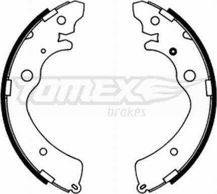 TOMEX brakes TX 21-74 - Bremžu loku komplekts autodraugiem.lv